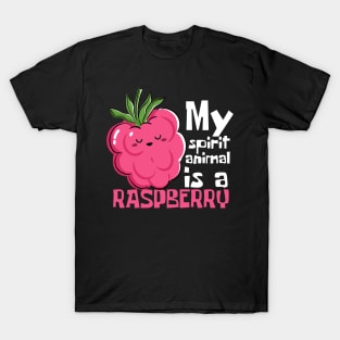 My Spirit Animal Is A Raspberry Funny T-Shirt